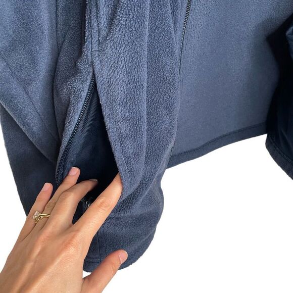 Columbia Navy Fleece Zip Up Jacket - Picture 8 of 8